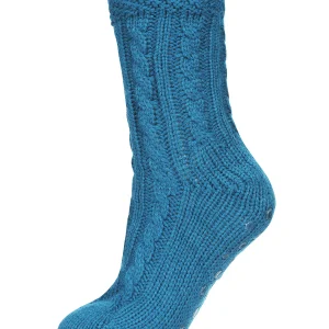 Women's Cable Knit Sherpa-Lined Lounge Sock