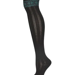 Women's Fair Isle Border Wool Blend Over The Knee Warm Sock