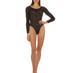 Women's Madeleine Long Sleeve Stretch Lace Bodysuit