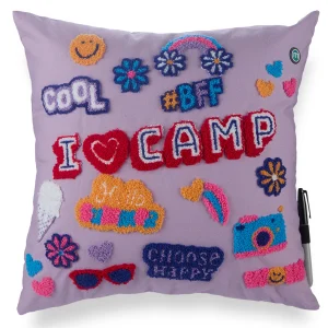 Girls Ultra-Soft "Emoji" Autograph Pillow with Marker