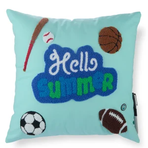 Boys Sports-Themed Summer Camp Autograph Pillow with Marker