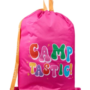 Girls "Camp-Tastic" Large Laundry Tote Bag with Shoulder Strap