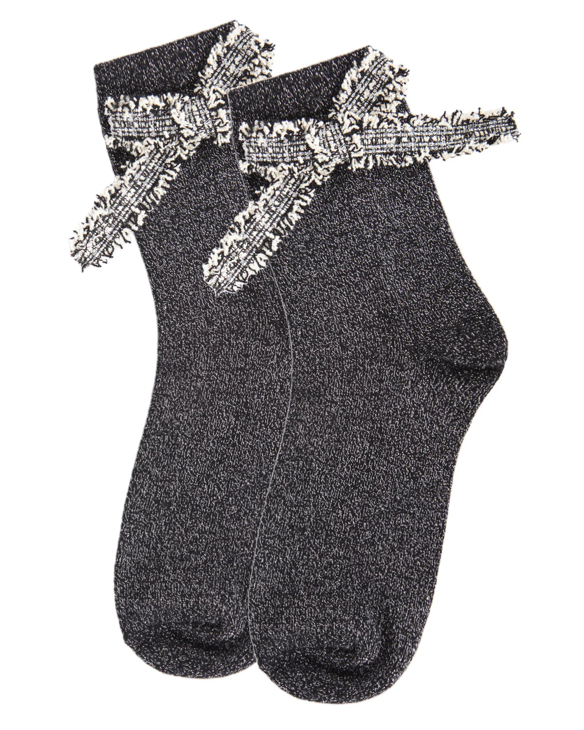 Women's Glitter Dream Bow Cotton Blend Anklet Sock – Image 5