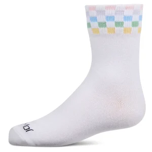 Women's Checker-Trim Cotton-Rich Sporty Ankle Sock