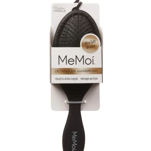 MeMoi Detangler Hairbrush with Ultra-Soft Flexible Bristles