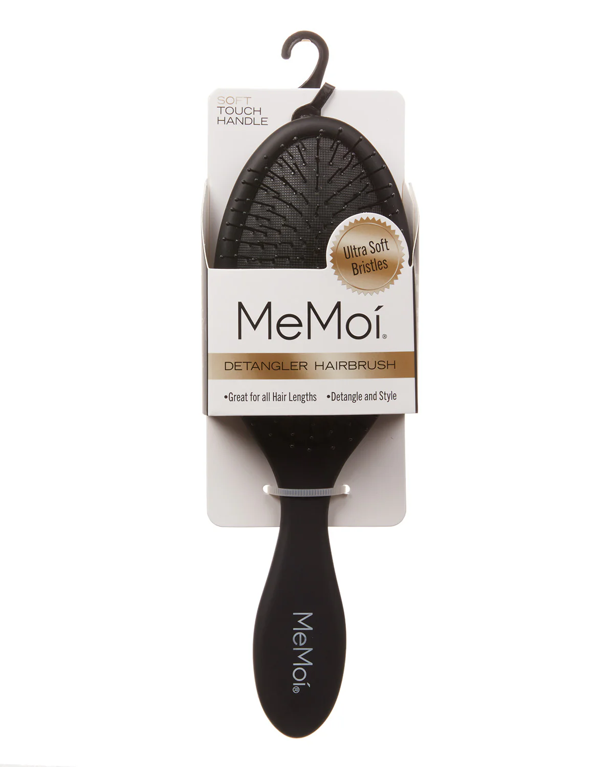 MeMoi Detangler Hairbrush with Ultra-Soft Flexible Bristles – Image 2
