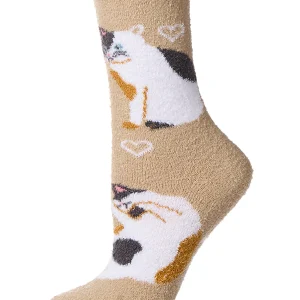 Women's Cat Themed SuperSoft Cozy Crew Sock