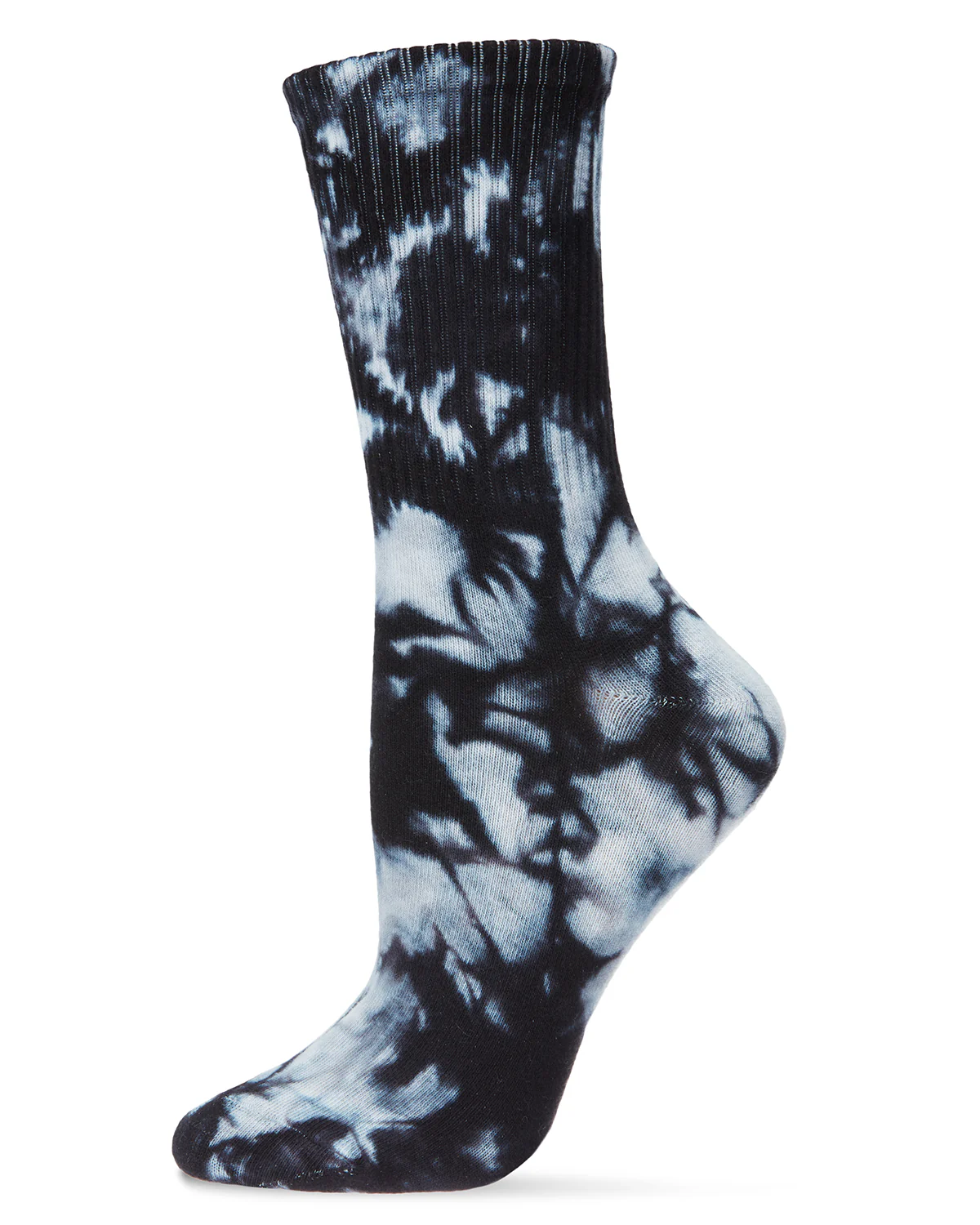 Women's Tie Dye Athletic Rib Cotton Blend Crew Socks – Image 4