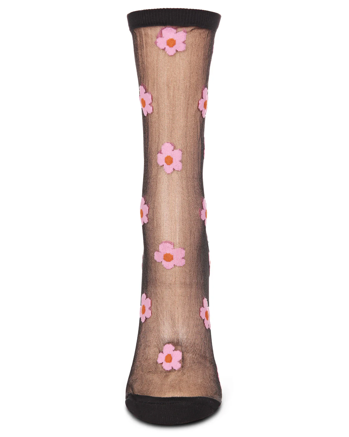 Women's Delightful Daisies Sheer Crew Socks – Image 4