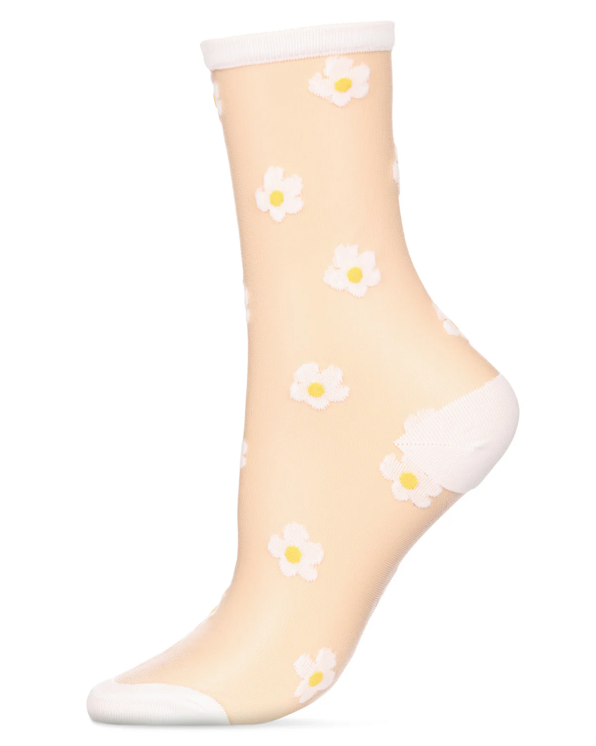 Women's Delightful Daisies Sheer Crew Socks – Image 7