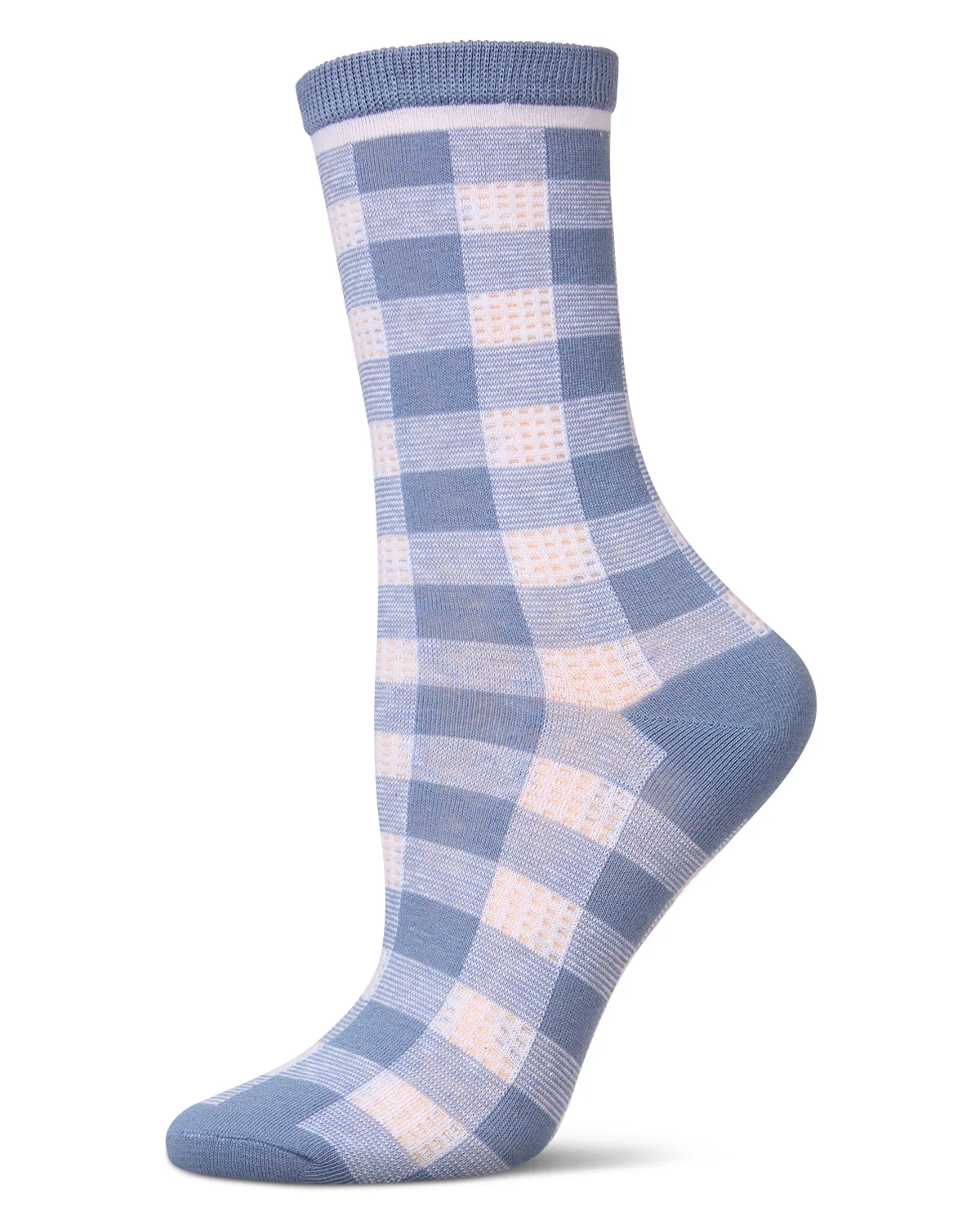 Women's Gingham Checkerboard Crew Socks