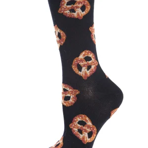 Hot Pretzel Bamboo Blend Crew Socks