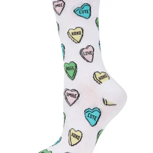 Sweet Candy Bamboo Blend Crew Socks