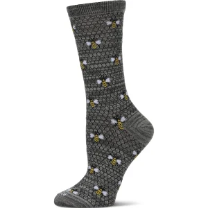 Honey Bee Bamboo Blend Crew Socks