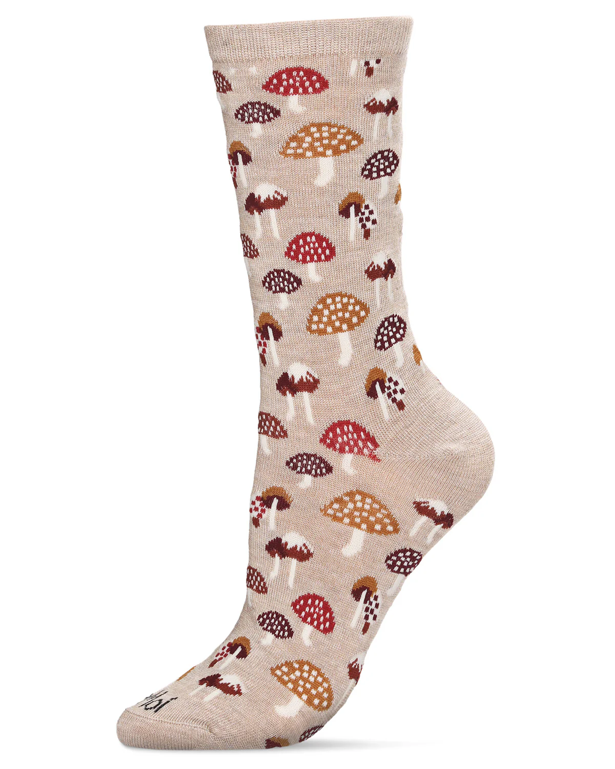 Mushroom Field Bamboo Blend Crew Sock – Image 5