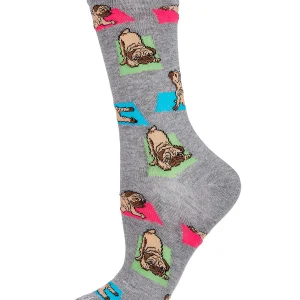 Downward Dog Bamboo Blend Crew Socks