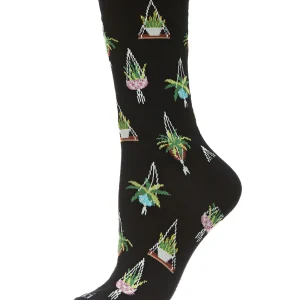 Hanging Plant Bamboo Blend Plant Crew Sock
