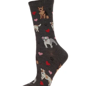 Canine Friends Bamboo Blend Crew Sock