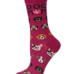 Dog Mom Frenzy Bamboo Blend Crew Sock