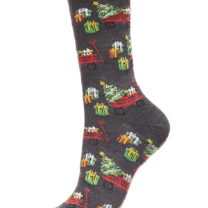 Women's Red Wagon Holiday Crew Socks