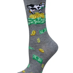 Women's Cash Cow Rayon From Bamboo Crew Socks