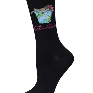 Women's Cat-a-Tonic Rayon From Bamboo Crew Socks