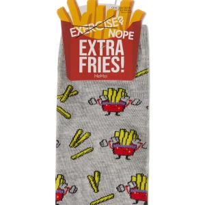 Exercise Nope Extra Fries Crew Socks