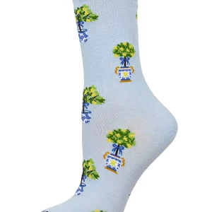 Women's Topiary Rayon From Bamboo Crew Socks