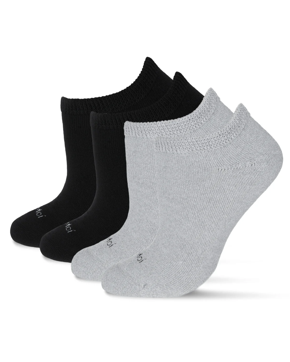 2 pair Unisex Diabetic Full Cushion Low Cut Socks – Image 2