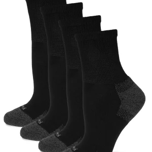 2 Pair Pack Unisex Diabetic Half Cushion Quarter Socks