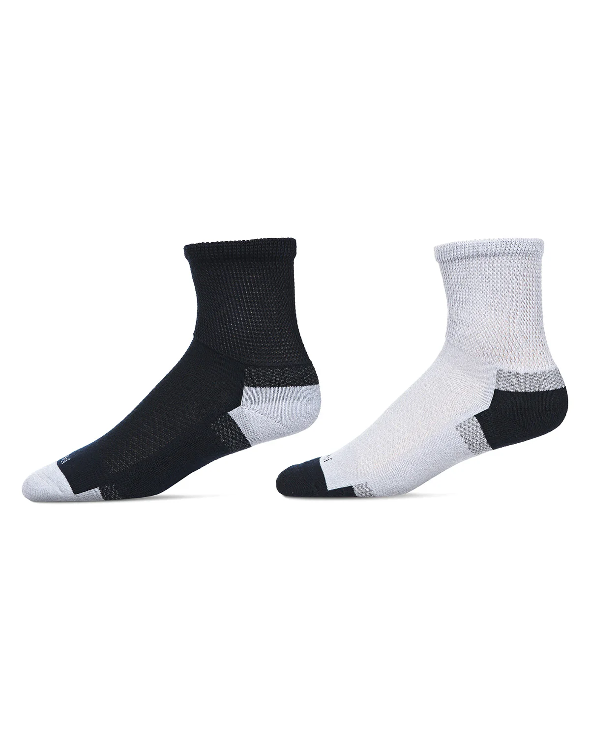 2 Pair Pack Unisex Diabetic Half Cushion Quarter Socks – Image 7