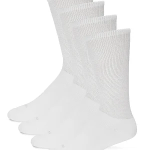 2 Pair Unisex Diabetic Full Cushion Crew Socks