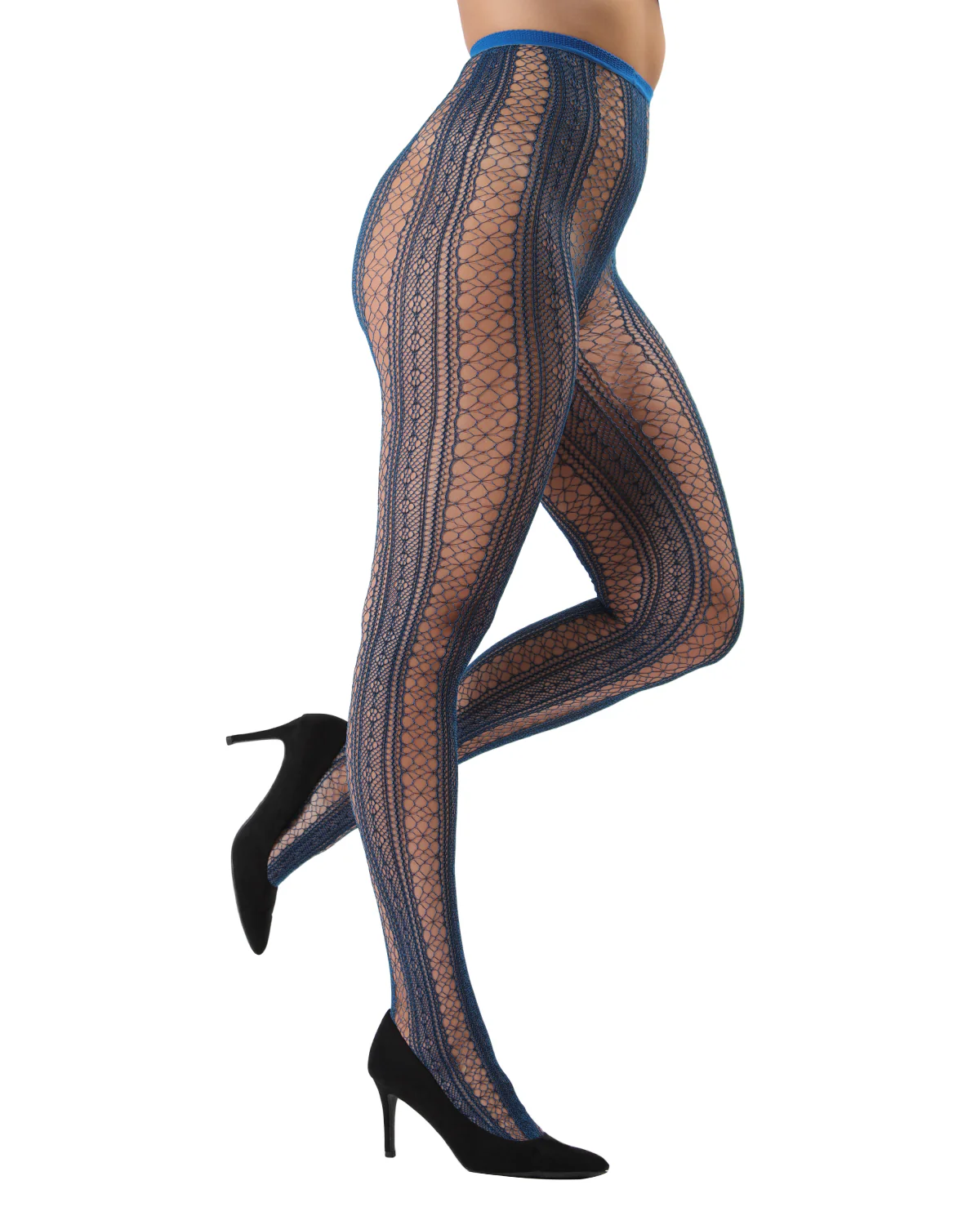 Epic Stripe Glamour Fishnet Tights – Image 8
