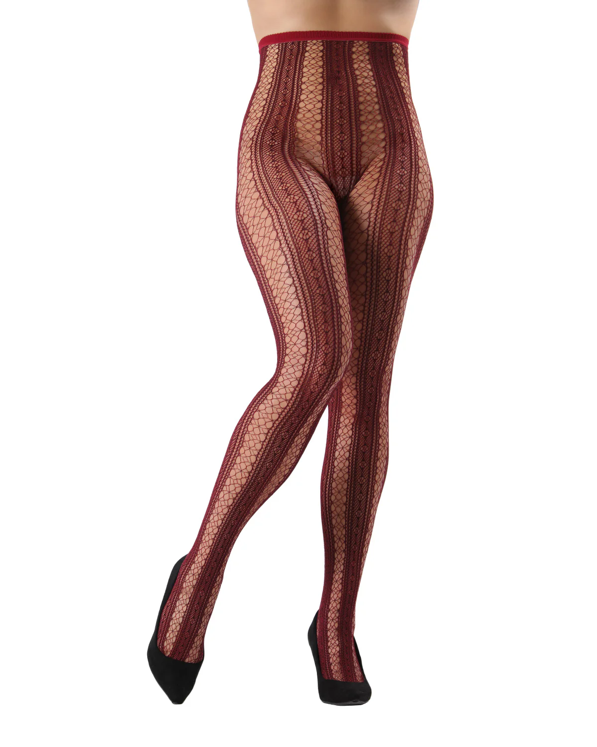 Epic Stripe Glamour Fishnet Tights – Image 4