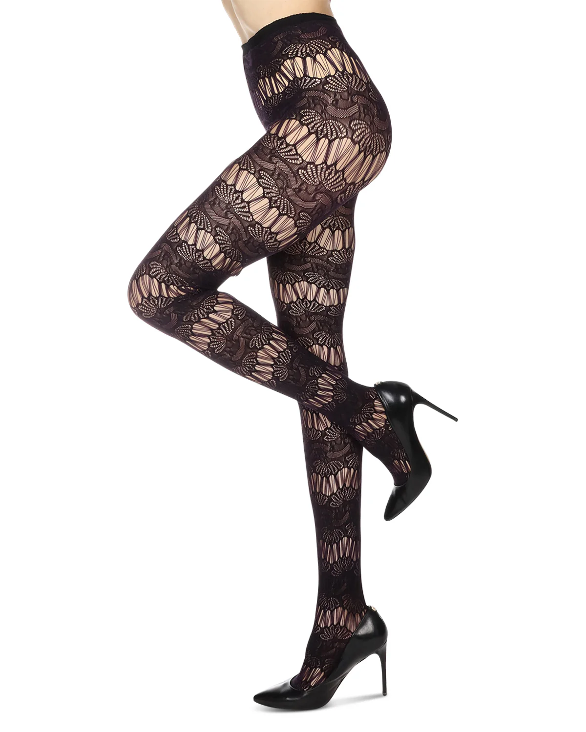 Semi Botanic Two Toned Net Tights – Image 2