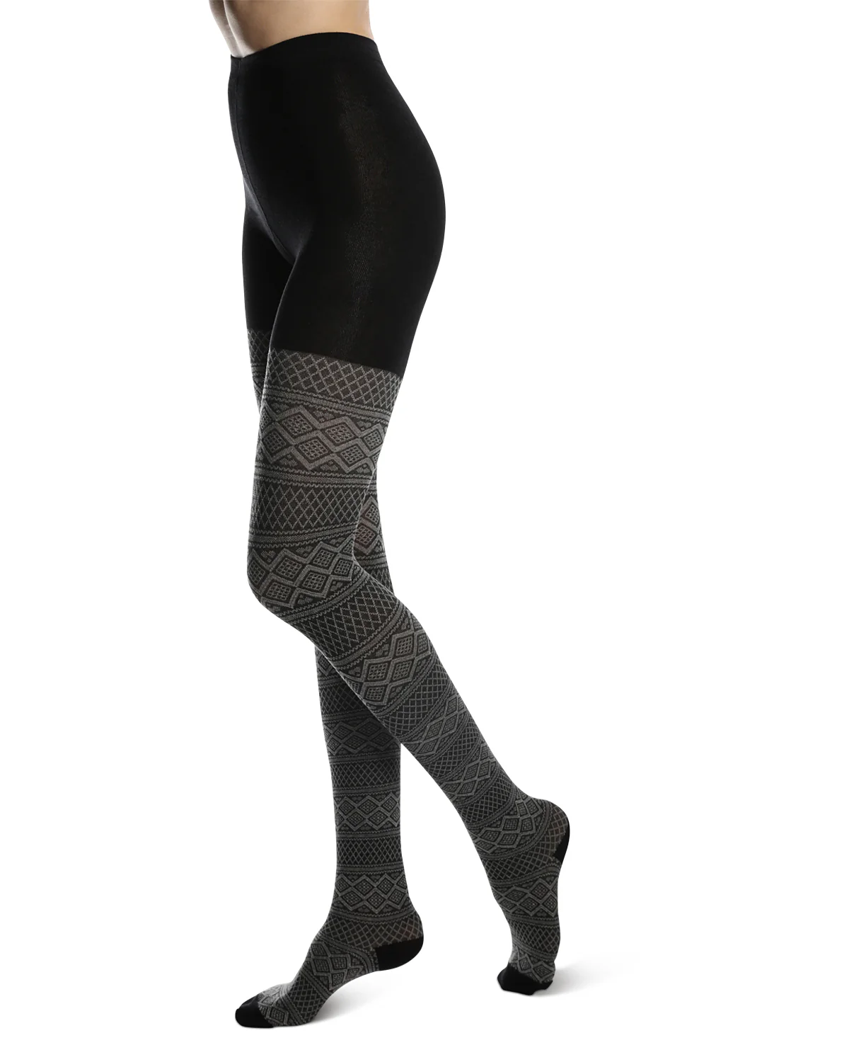 Gradient Stripes Sweater Tights – Image 7