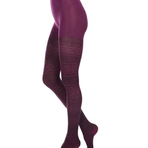 Fair Isle Diamond Sweater Tights