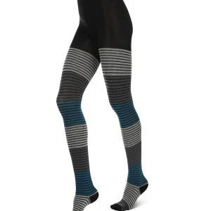 Gradient Stripes Sweater Tights