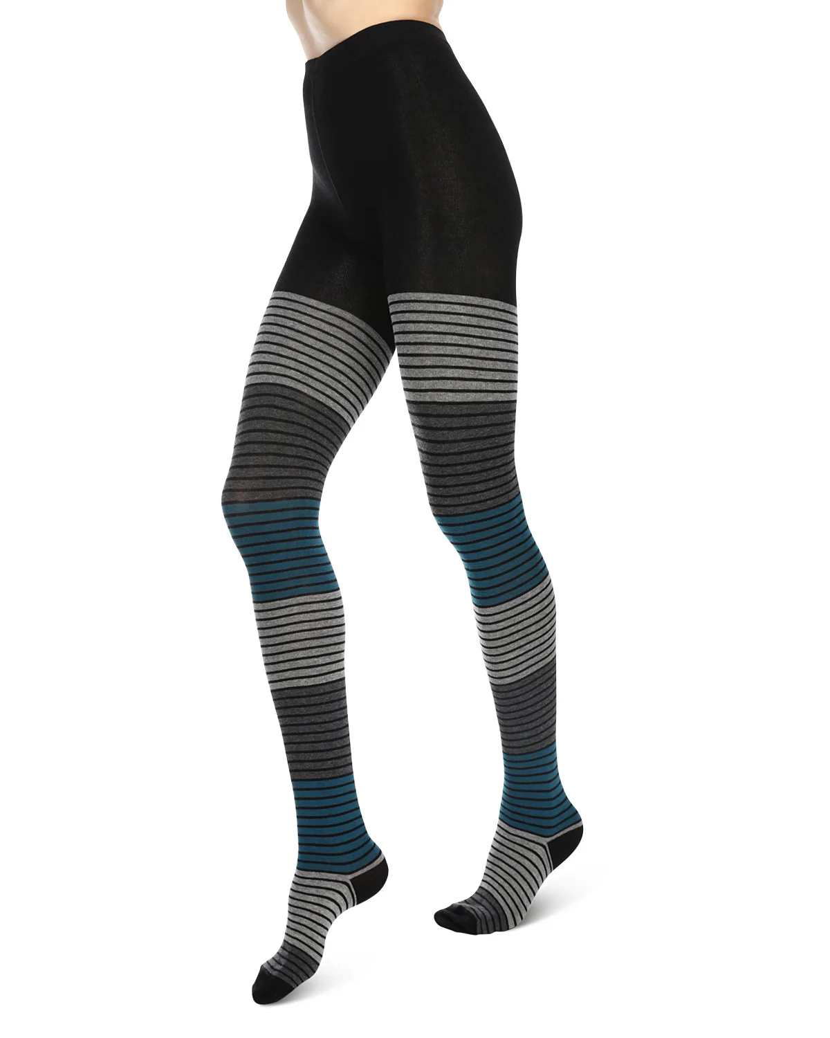 Gradient Stripes Sweater Tights – Image 2