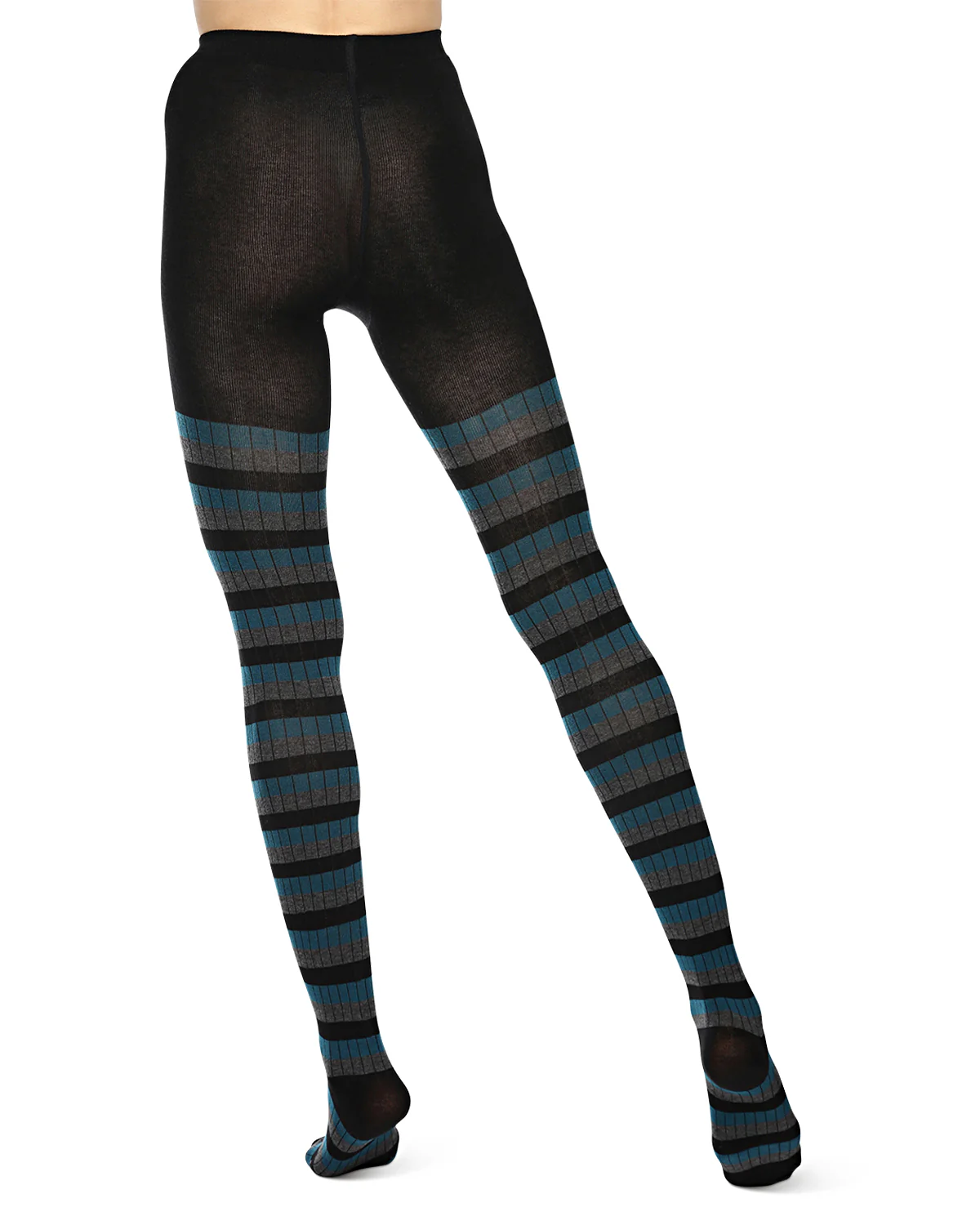 Colored Stripes Cotton Blend Sweater Tights – Image 8