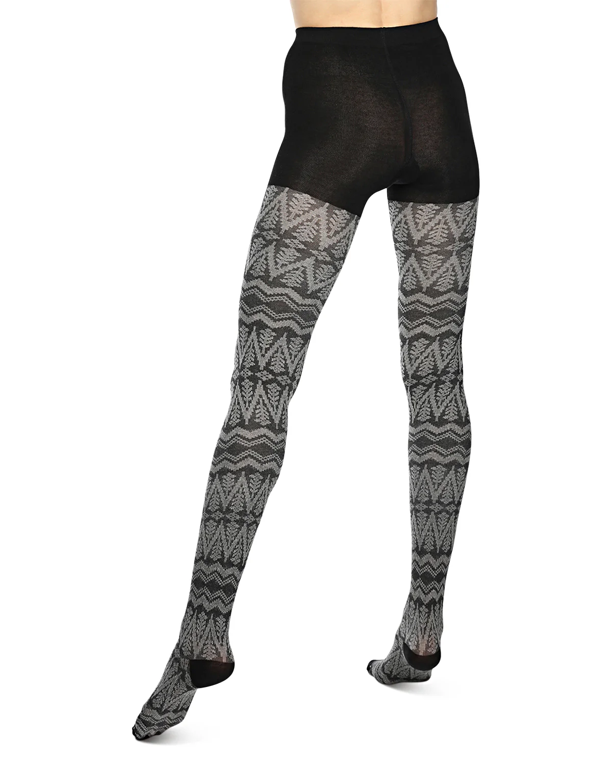 Tree Zag Geometric Sweater Tights – Image 6