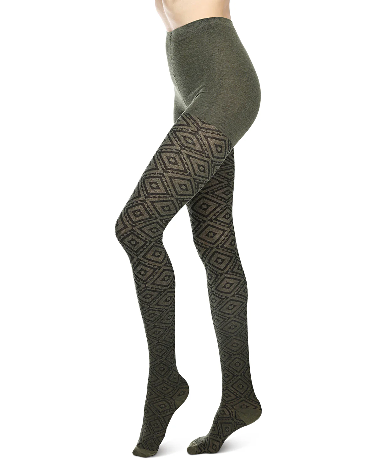 Diamond Cut Cotton Blend Sweater Tights – Image 6