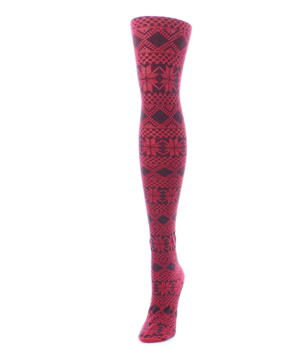 Flake Zone Cotton Blend Sweater Tights – Image 4