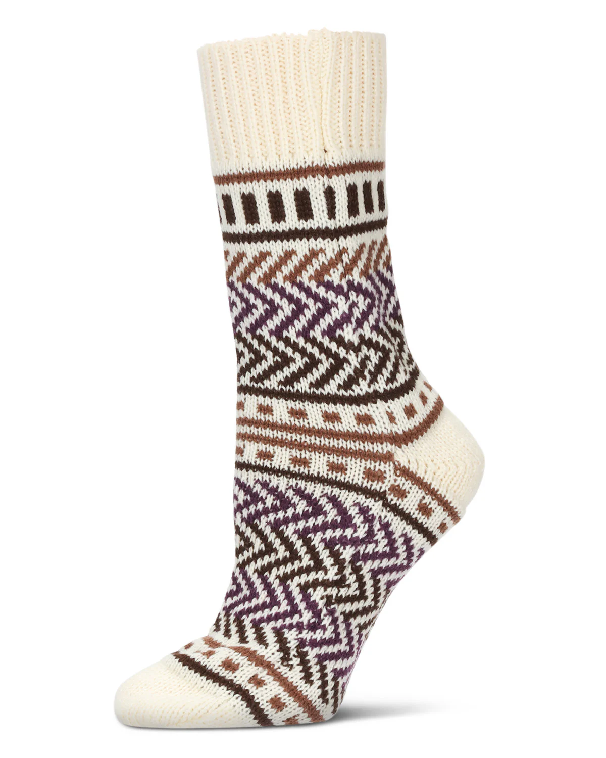 Zag Dash Chunky Knit Boot Socks – Image 3