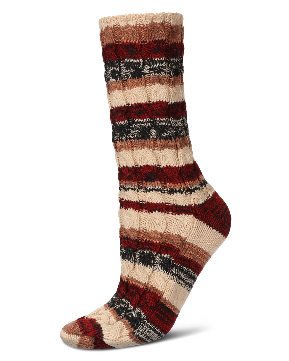 Static Tone Chunky Knit Boot Socks – Image 4