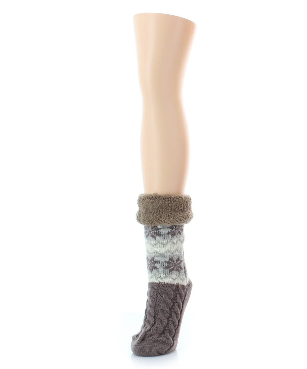 Flake Zag Sherpa-Lined Lounge Socks – Image 6