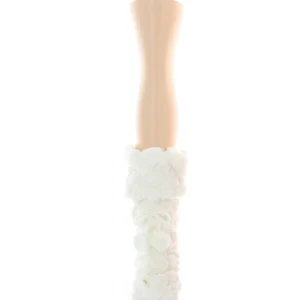 Fuzzy Wuzzy Diamond Knit PomPom Slippers