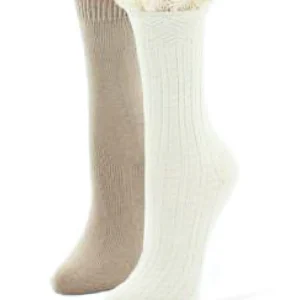Sq Mix Cotton Blend Boot Socks 2 Pack