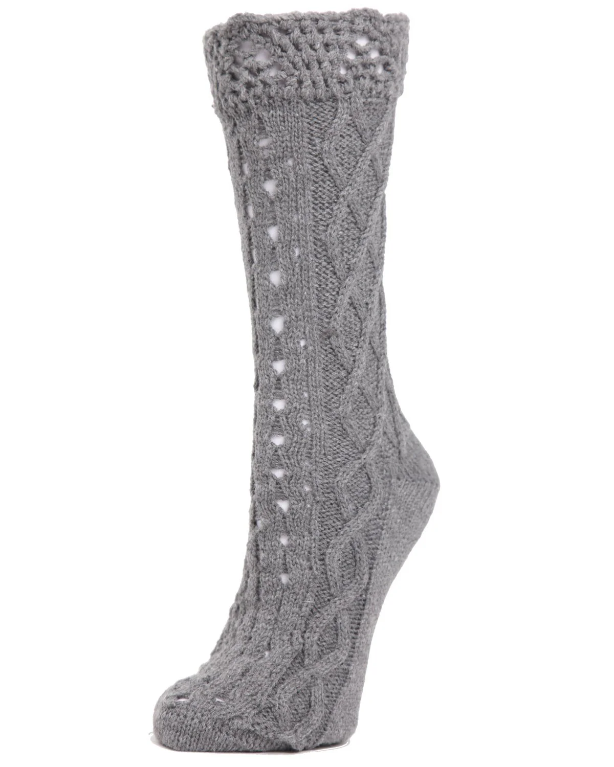 Asalim Mixed Knit Boot Sock Crew Socks – Image 3