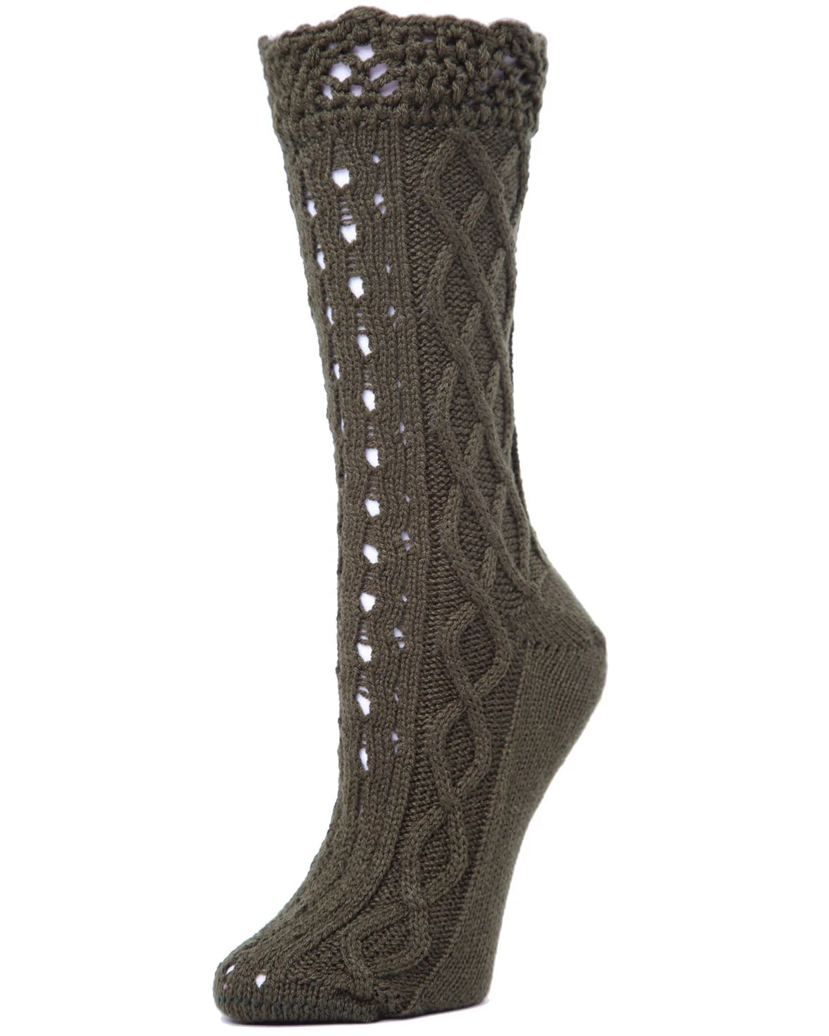 Asalim Mixed Knit Boot Sock Crew Socks – Image 4